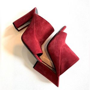 GREYMER mule heels with open-toe